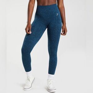 NWOT Gymshark Adapt Animal Seamless Leggings Blue